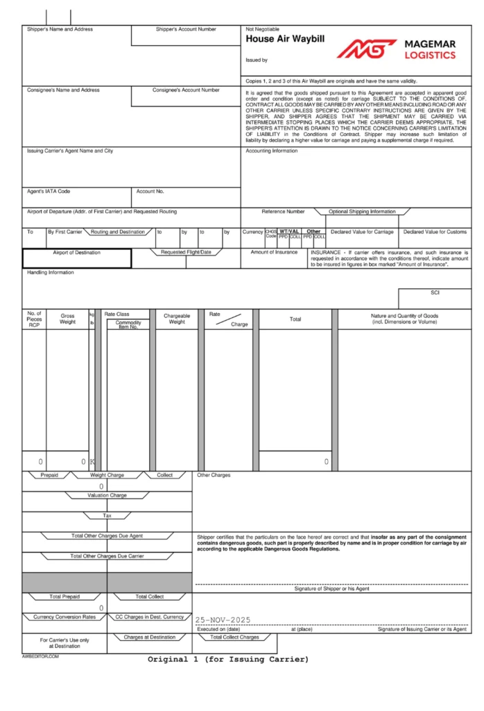 HAWB-Magemar-Logistics
