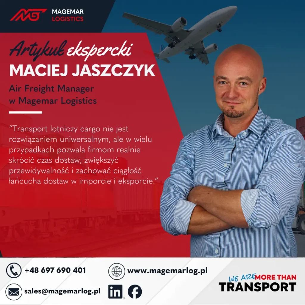 Transport lotniczy cargo – przewodnik dla firm importujących i eksportujących