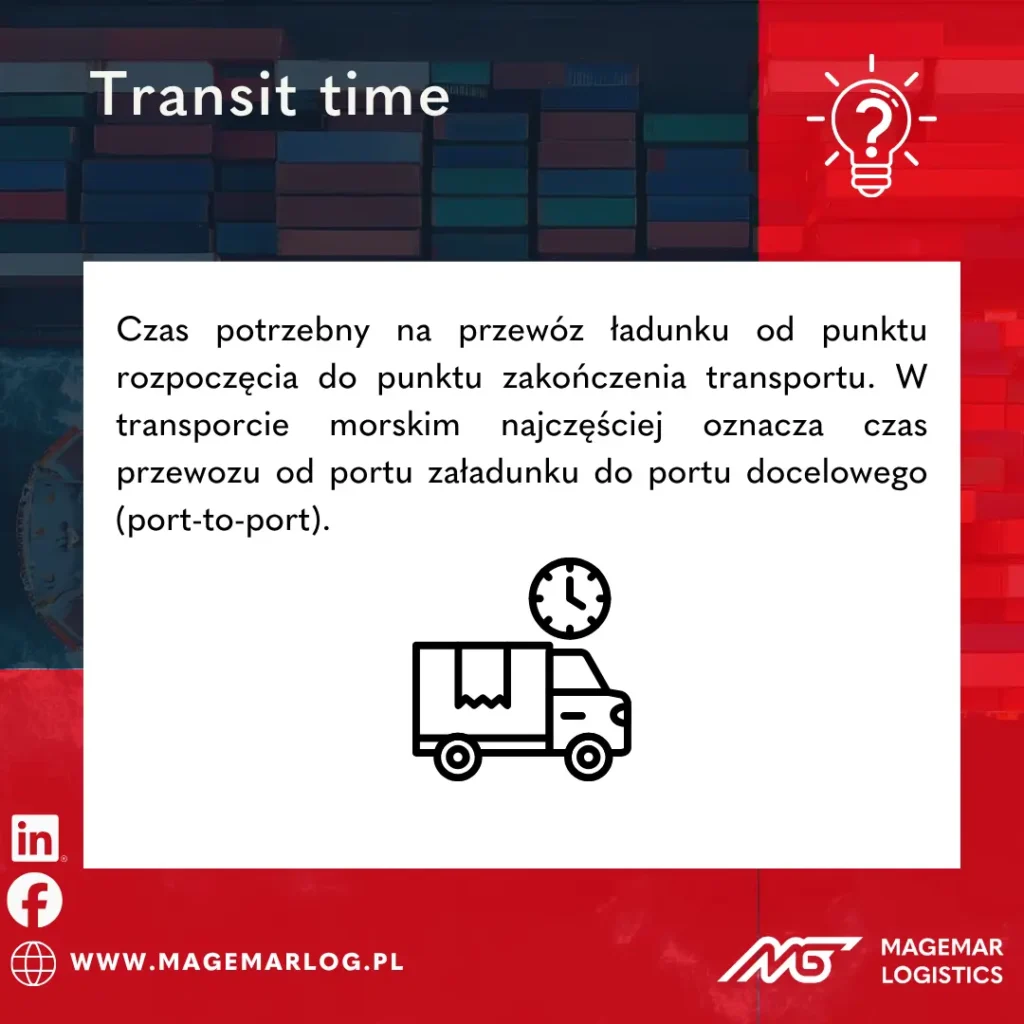 Transit time w transporcie morskim – czas przewozu port-to-port