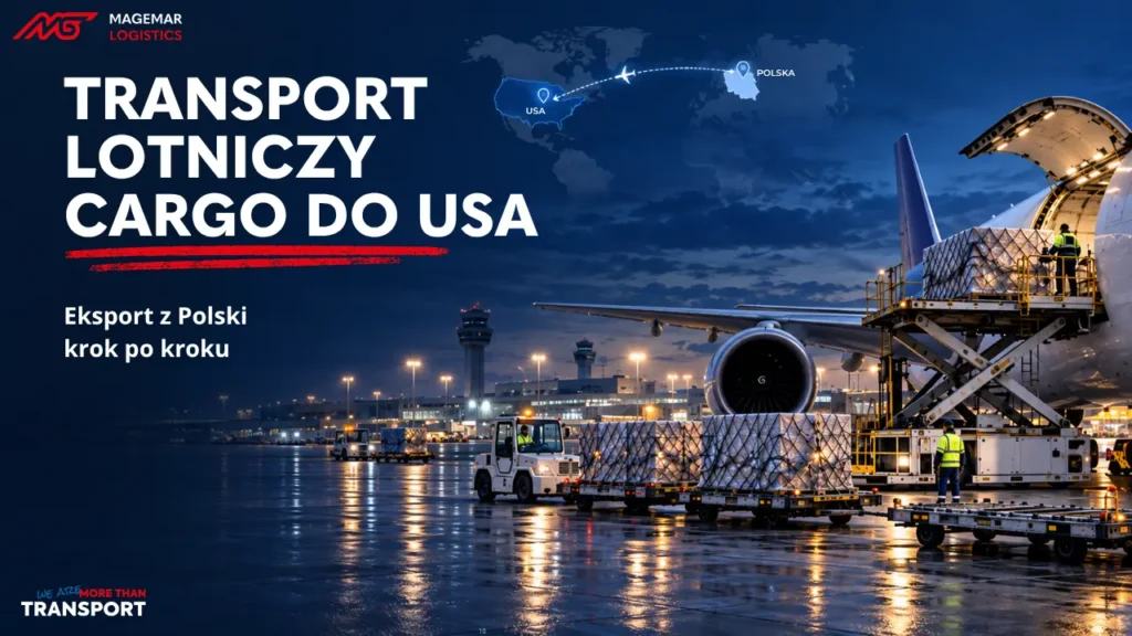 Transport lotniczy cargo z Polski do USA – eksport towarów